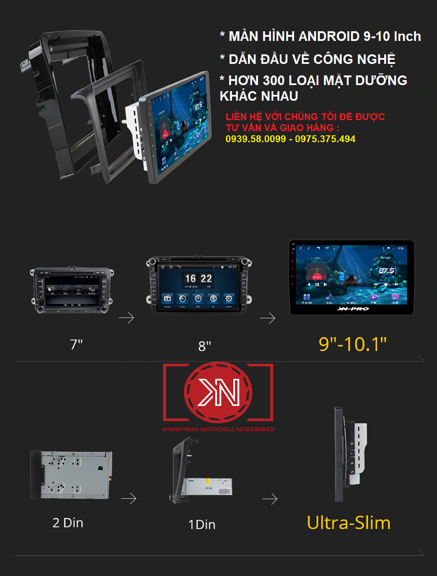Mặt dưỡng Dvd Android Nissan KN-PRO