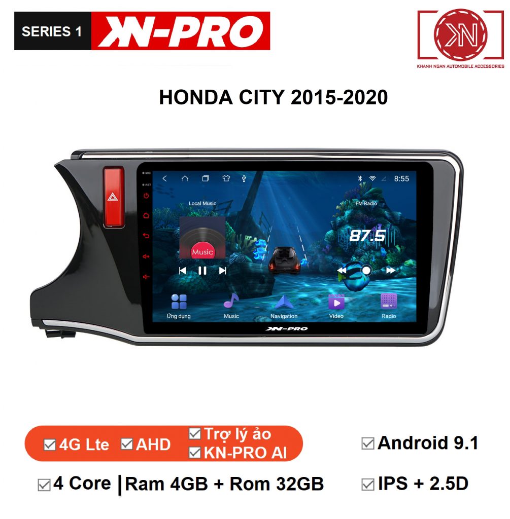 Man hinh dvd android Honda city 2015-2020